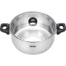 Кастрюля THERMOS KOP-W28N 28 см 7.0L из нержавеющей стали со стеклянной крышкой 771831
